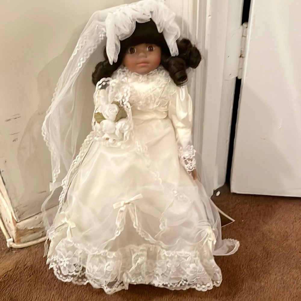 This black Mann bride, porcelain doll